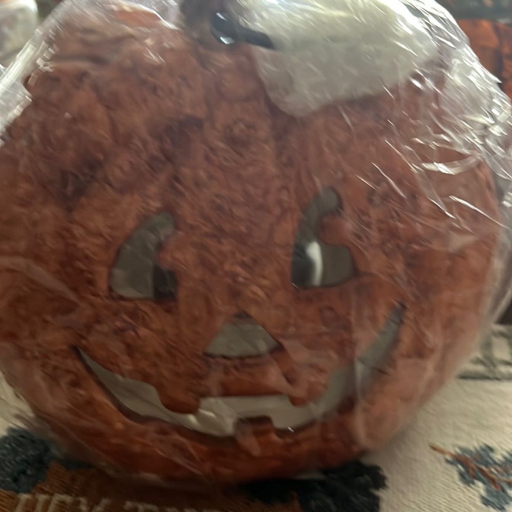 Votive pumpkin holder never used in box